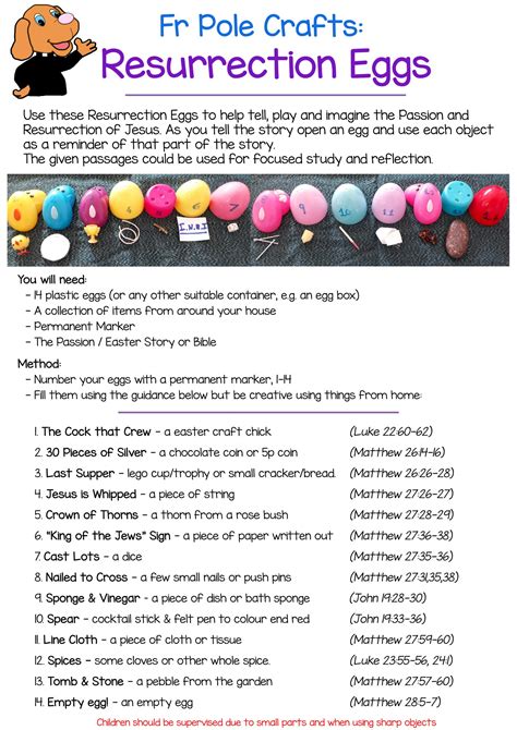 Free Printable Resurrection Eggs Story Printable