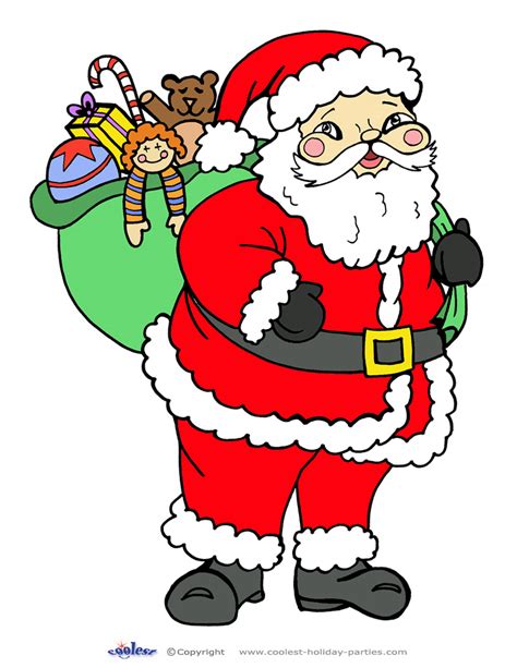 Free Printable Santa Pictures