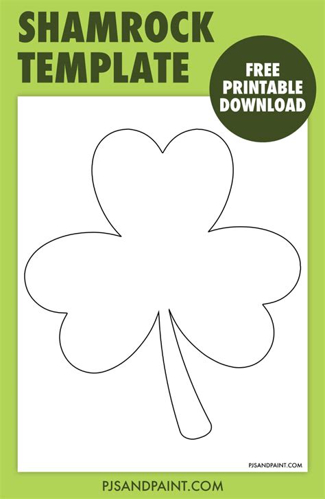 Free Printable Shamrock Template