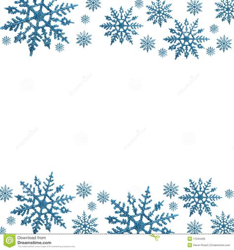 Free Printable Snowflake Border