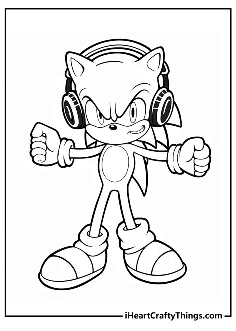 Free Printable Sonic Colouring Pages