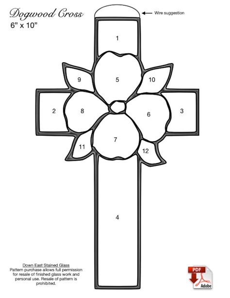 Free Printable Stained Glass Cross Patterns