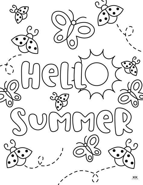 Free Printable Summer Color Pages