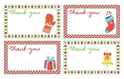 Free Printable Thank You Cards For Christmas