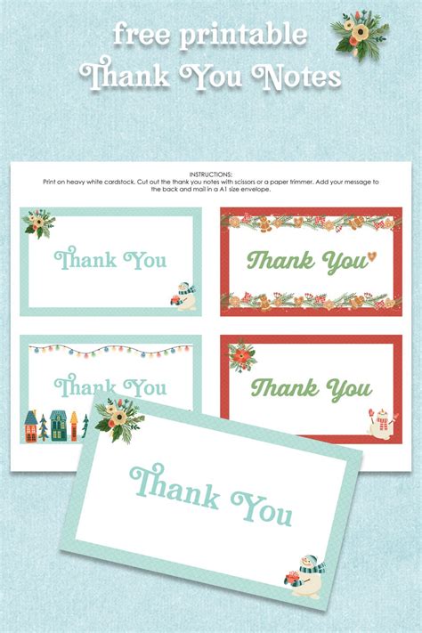 Free Printable Thank You Note I Love It Because
