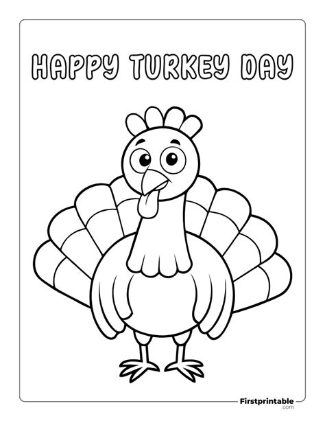Free Printable Turkey Coloring Page
