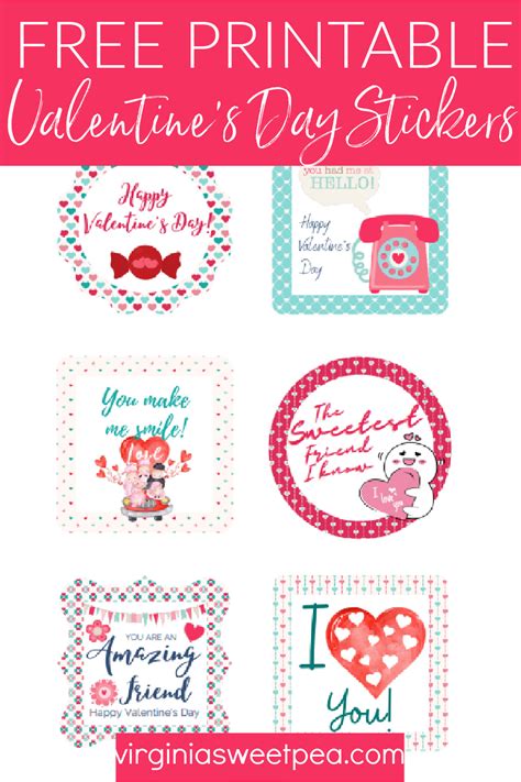 Free Printable Valentine Stickers Printable