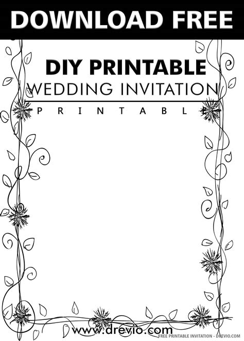 Free Printable Wedding Announcement Templates