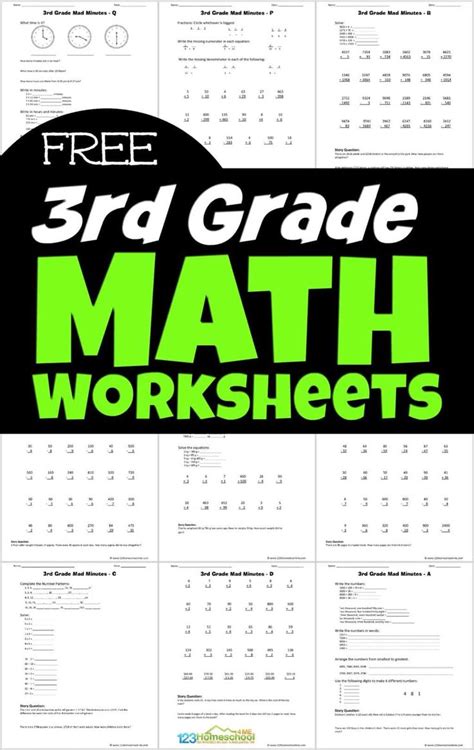 Free Printable Worksheets For 3rd Grade