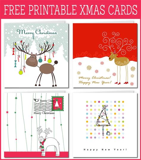 Free Printable Xmas Cards Template