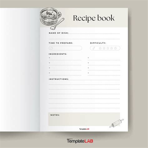 Free Recipe Page Template