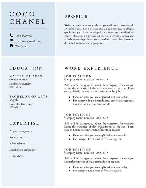 Free Resume Templates Google Docs Free Download
