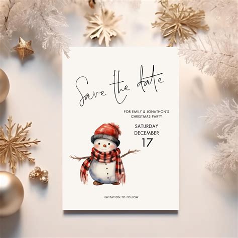 Free Save The Date Templates For Holiday Party