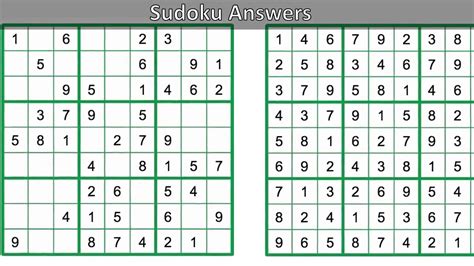 Free Sudoku Answers Doc