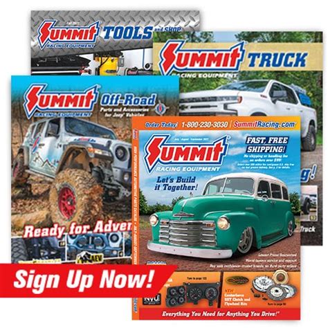 Free Summit Racing Catalog Request