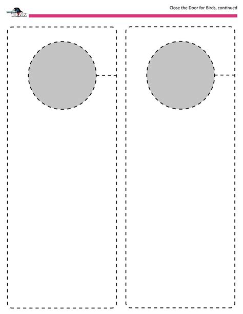 Free Template For Door Hanger