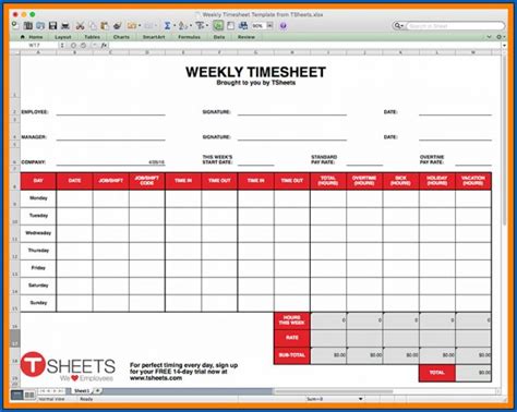 Free Timesheet Template Google Sheets