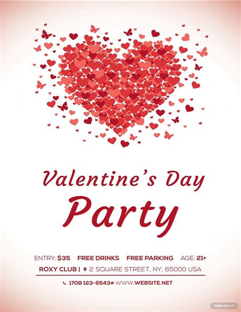 Free Valentines Poster Template