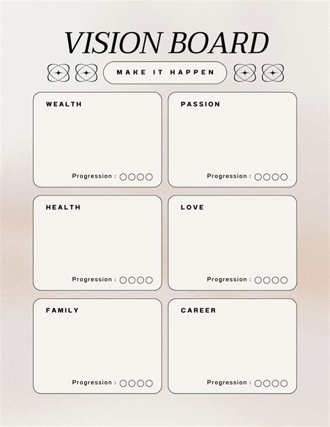 Free Vision Board Template