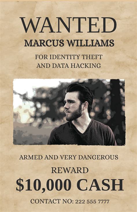 Free Wanted Poster Template