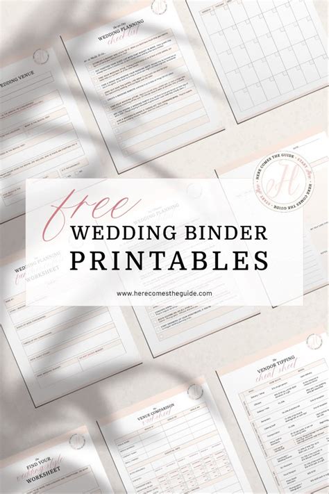 Free Wedding Binder Template