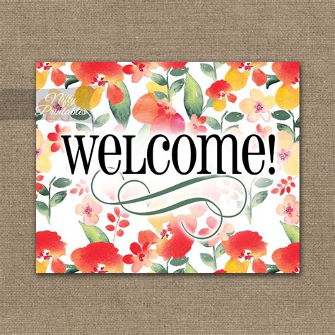 Free Welcome Sign Printable