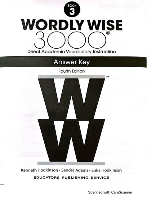 Free Wordly Wise Answers Online Kindle Editon