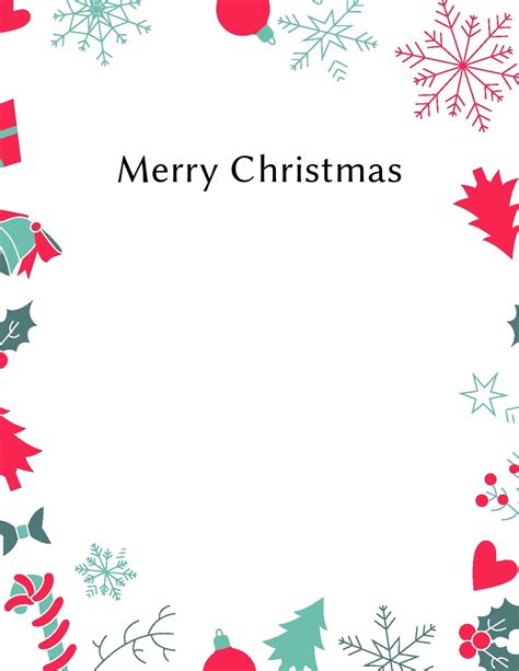 Free Xmas Letter Templates