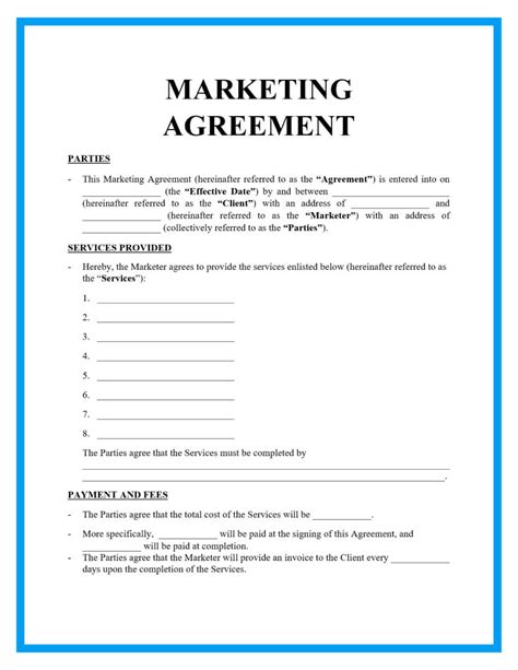 Freelance Marketing Contract Template