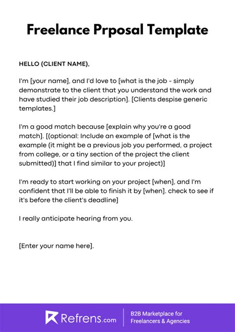 Freelance Writing Proposal Template
