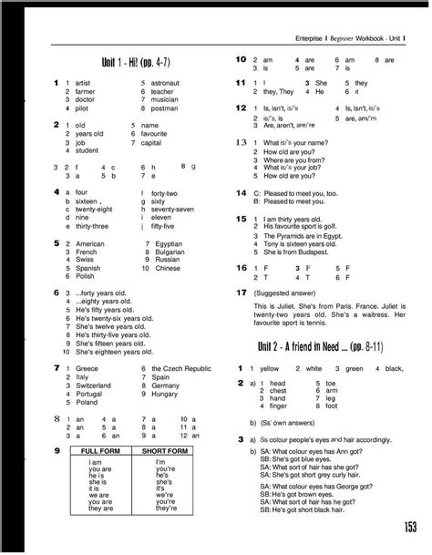 French 2 Workbook Answers Doc