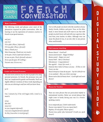French Conversation Speedy Study Guides French Edition Reader