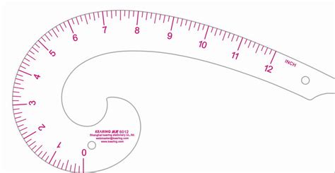 French Curve Template