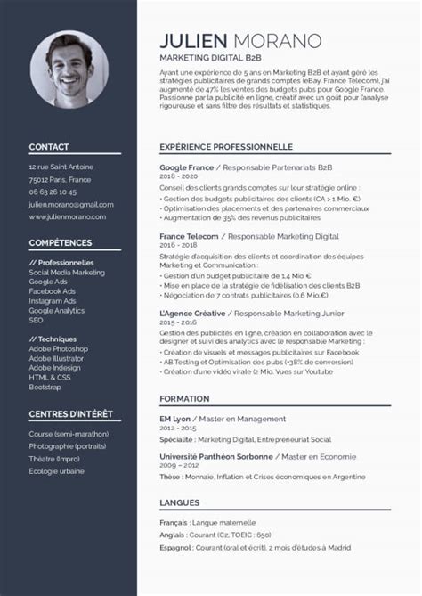 French Resume Template