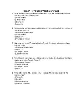 French Revolution Section 2 Quiz Answers Kindle Editon