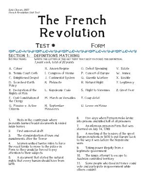 French Revolution Test Questions And Answers Epub