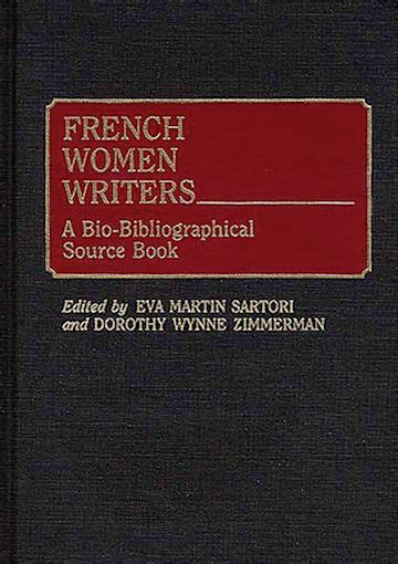 French Women Writers A Bio-Bibliographical Source Book Epub