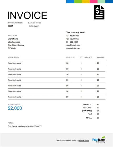 Freshbooks Invoice Templates