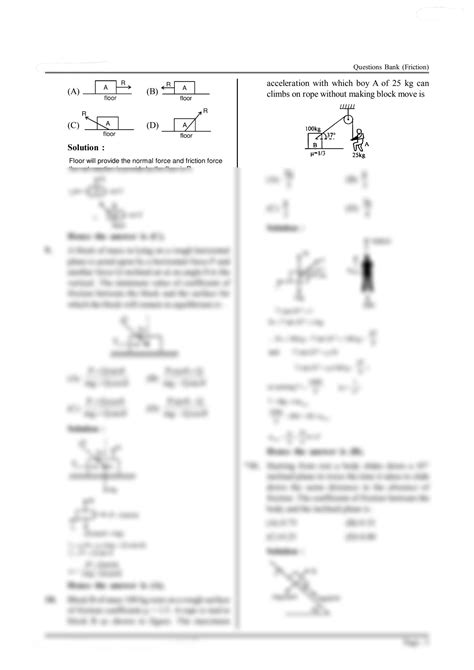 Friction Physics Answer Key Reader