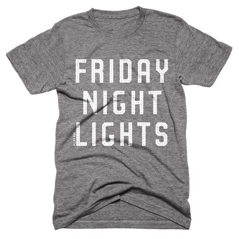 Friday Night Lights Tee Shirts: Own the Spirit of the Game