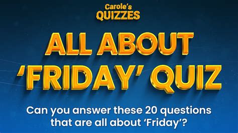 Friday Trivia Questions And Answers Kindle Editon