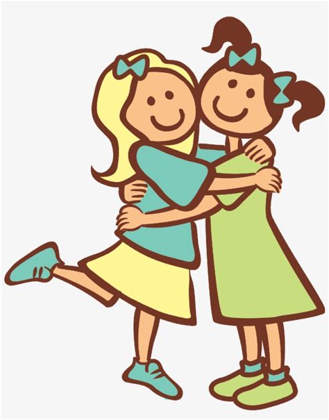 Friend 2 Girls Clip Art No Face