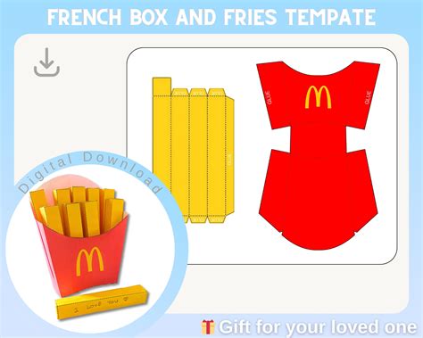 Fries Box Template