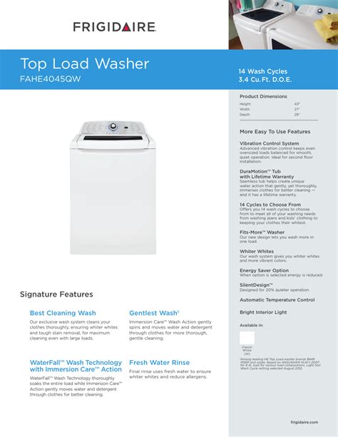 Frigidaire Affinity Washer Problems Ebook PDF