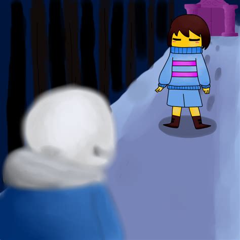 Frisk and Sans: An Unforgettable Encounter in the World of Undertale