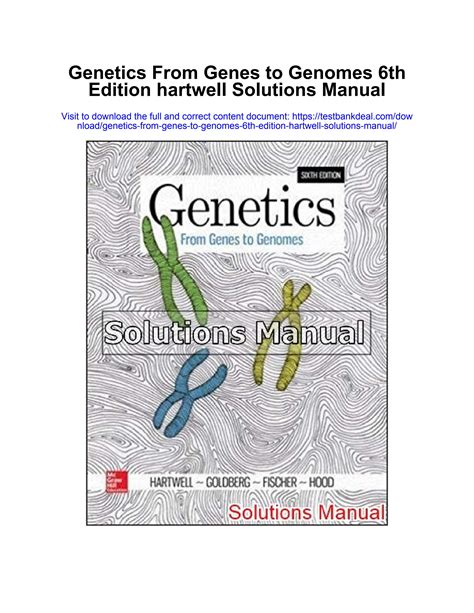 From Genes To Genomes 4th Edition Solution Manual Reader