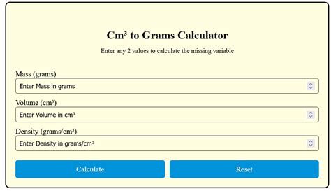 From Grams to Centimeters: