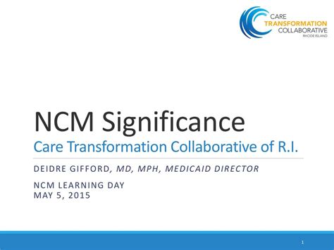 From NMM to NCM: A Profound Transformation in Healthcare