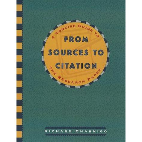 From Sources to Citation A Concise Guide to the Research Paper PDF
