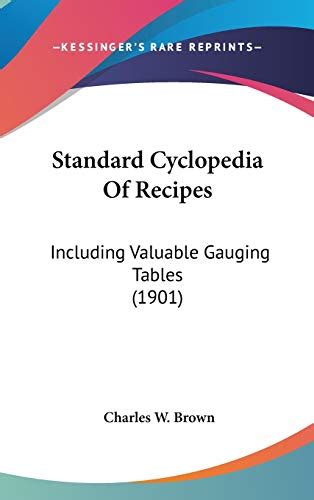 From the Standard Cyclopedia of Recipes Kindle Editon